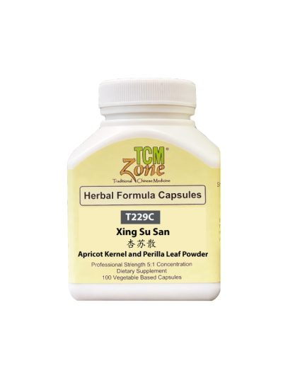 Xing Su San , Apricot Kernel and Perilla Leaf Powder, veggie capsules, PT229C