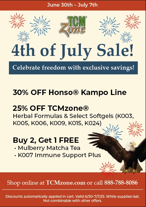 4th of july graphic 30% off Honso 25% off formulas