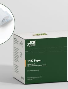 T1K Stainless Steel Spring Handle Acupuncture Needles (10 needles with 1 tube per blister)