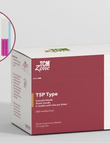 T5P Cosmetic Plastic Handle Acupuncture Needles (5 needles with 1 tube per blister)